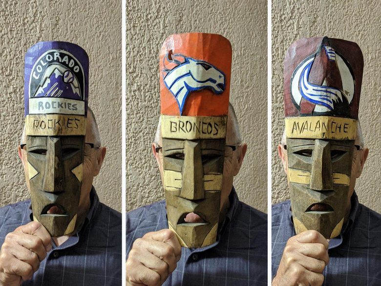 Mayan Masks of Colorado Professional Sports Teams