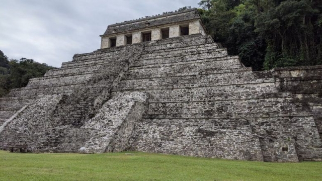 Temple of Inscriptions at Palenque Ruins