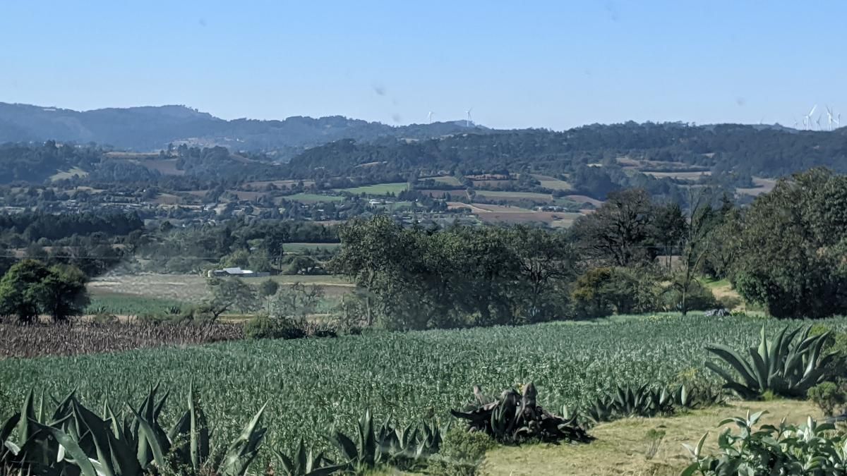 Mountains and farms near Orizaba, Mexico