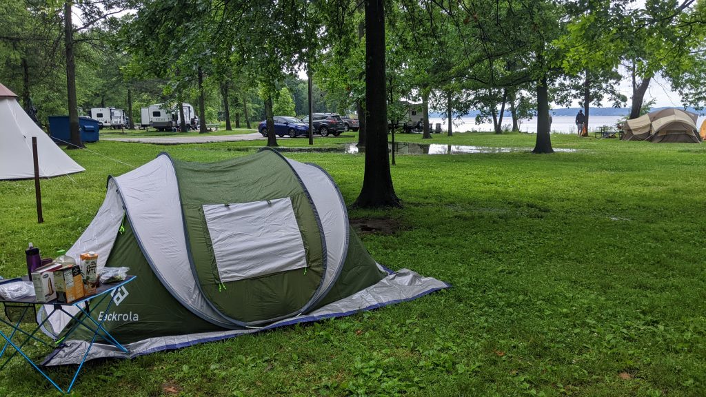 Camping by the Mississippi River